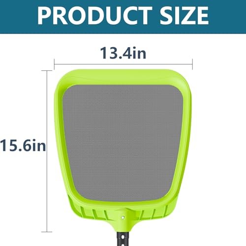 Net - Professional Heavy Duty Reinforced Frame Nylon Flat Leaf Pool Skimmer