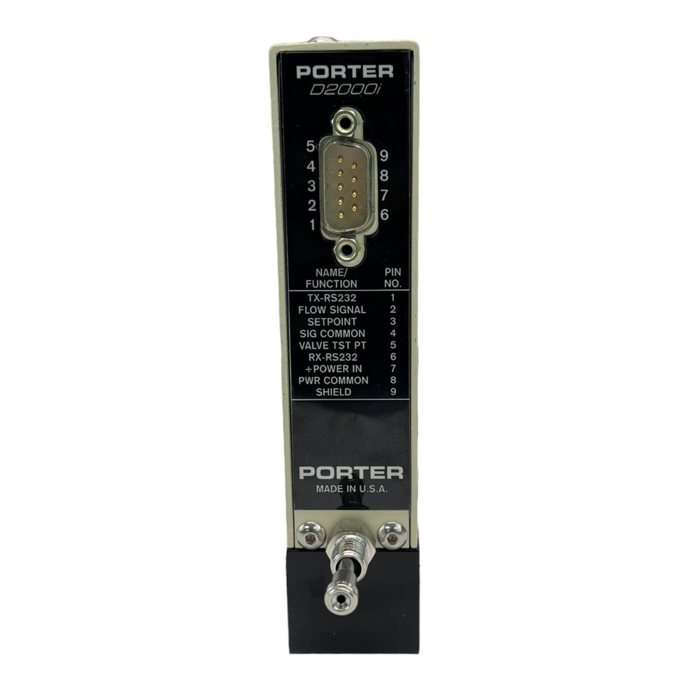 PARKER PORTER DIGITAL LIQUID FLOW CONTROLLER D2000IDC065V 22ML/MIN TEOS