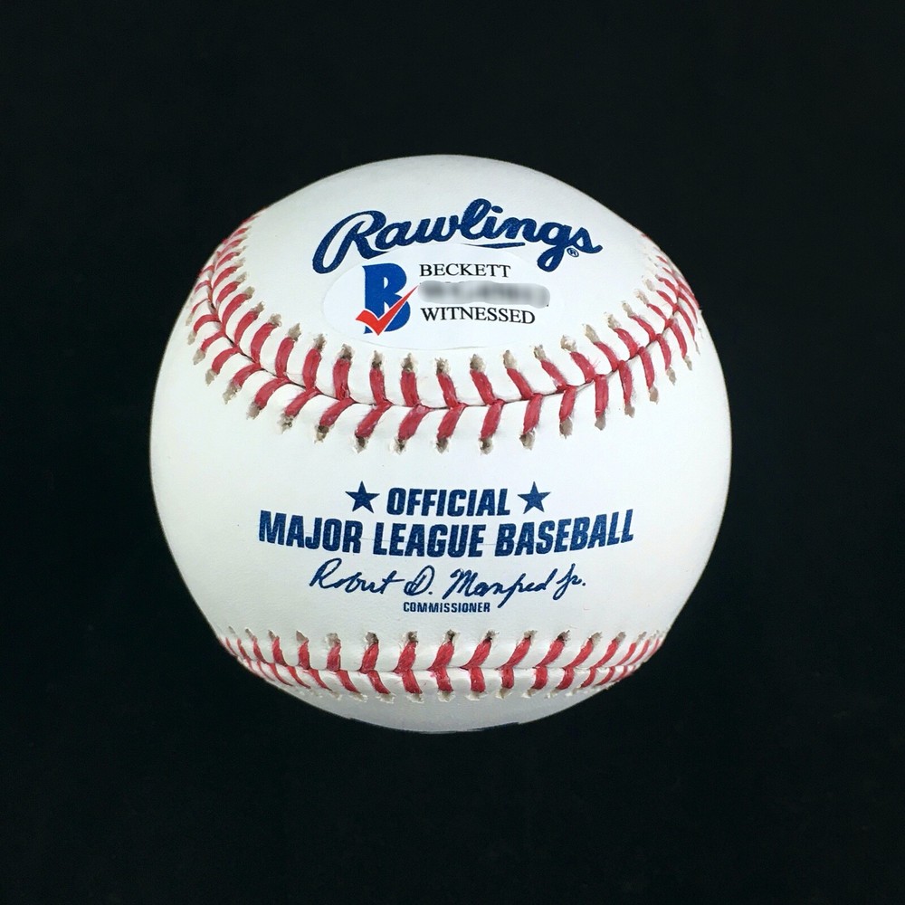 James McCann Signed Autographed White Baseball Beckett COA Catcher