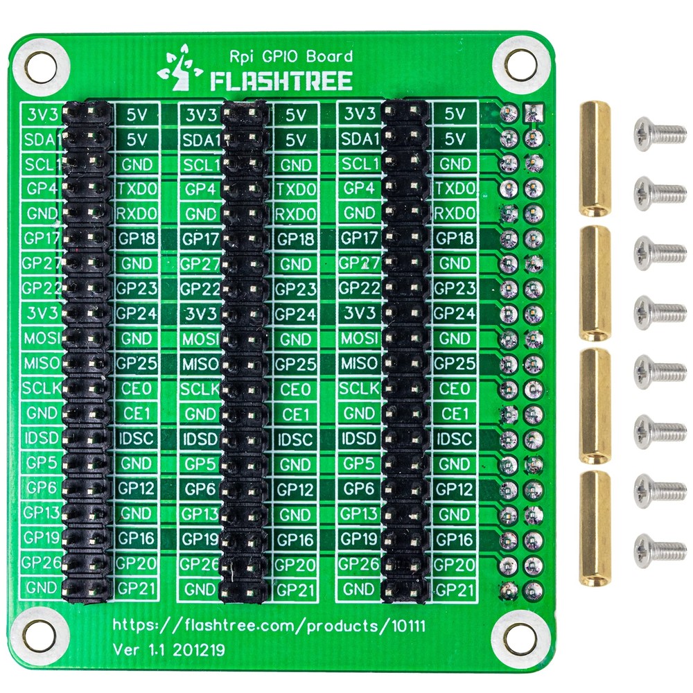 RPi GPIO Extension Module Breakout Board Compatible with Raspberry Pi 3/2 Pi ...