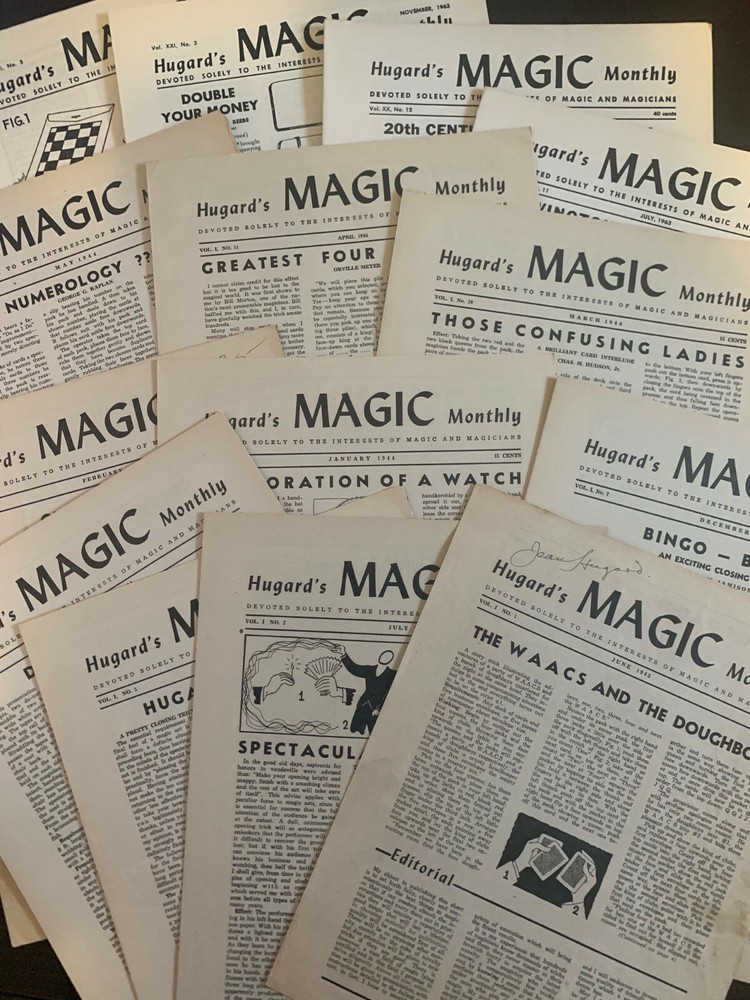 HUGARD'S MAGIC MONTHLY - ORIGINAL Individual, single Issues