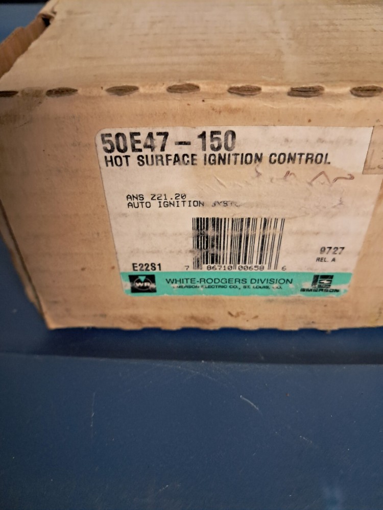 Hot Surface Ignition Control 50E47-150 White-Rodgers NOS
