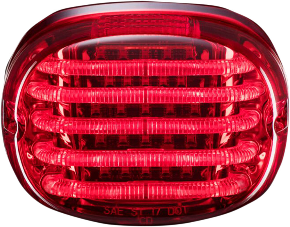 CUSTOM DYNAMICS Taillight - without License Plate Illumination Window - Red