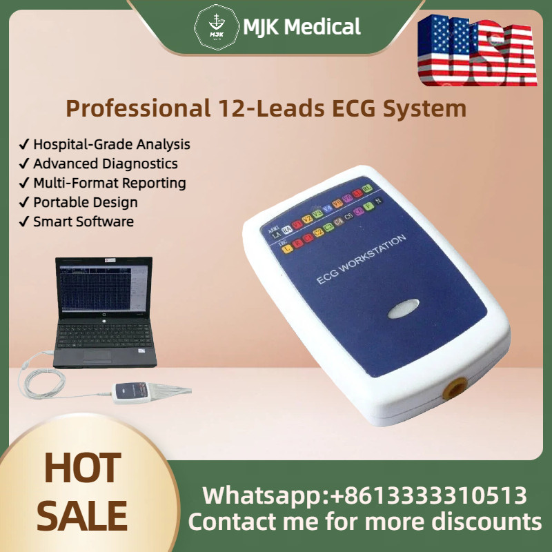 12-Lead ECG/EKG Machine with PC Software for Clinical Resting Analysis