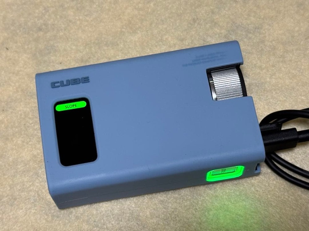 Golfzon CaddyTalk Cube Golf Rangefinder Silver with USB Cable & White Case