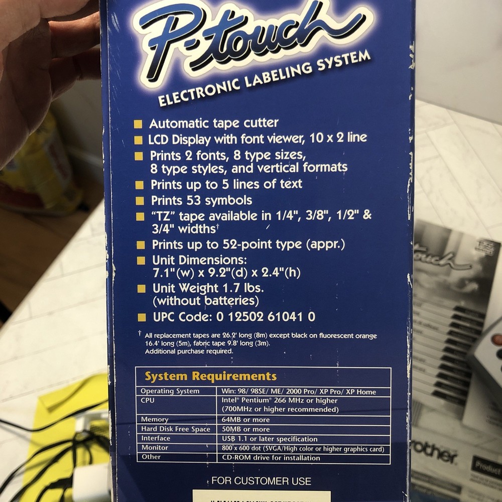 Brother P-Touch PT-1950 Electronic Labeling System w Box & Power Adapter