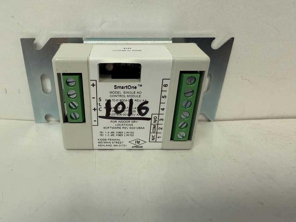 KIDDE FIRE SYSTEMS 70-518004-001 SMARTONE SINGLE AO CONTROL MODULE
