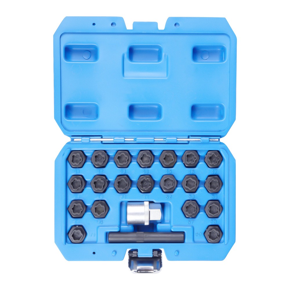 22pcs Universal Locking Lug Nut Master Key Set Wheel Lock Removal Tool NEW US