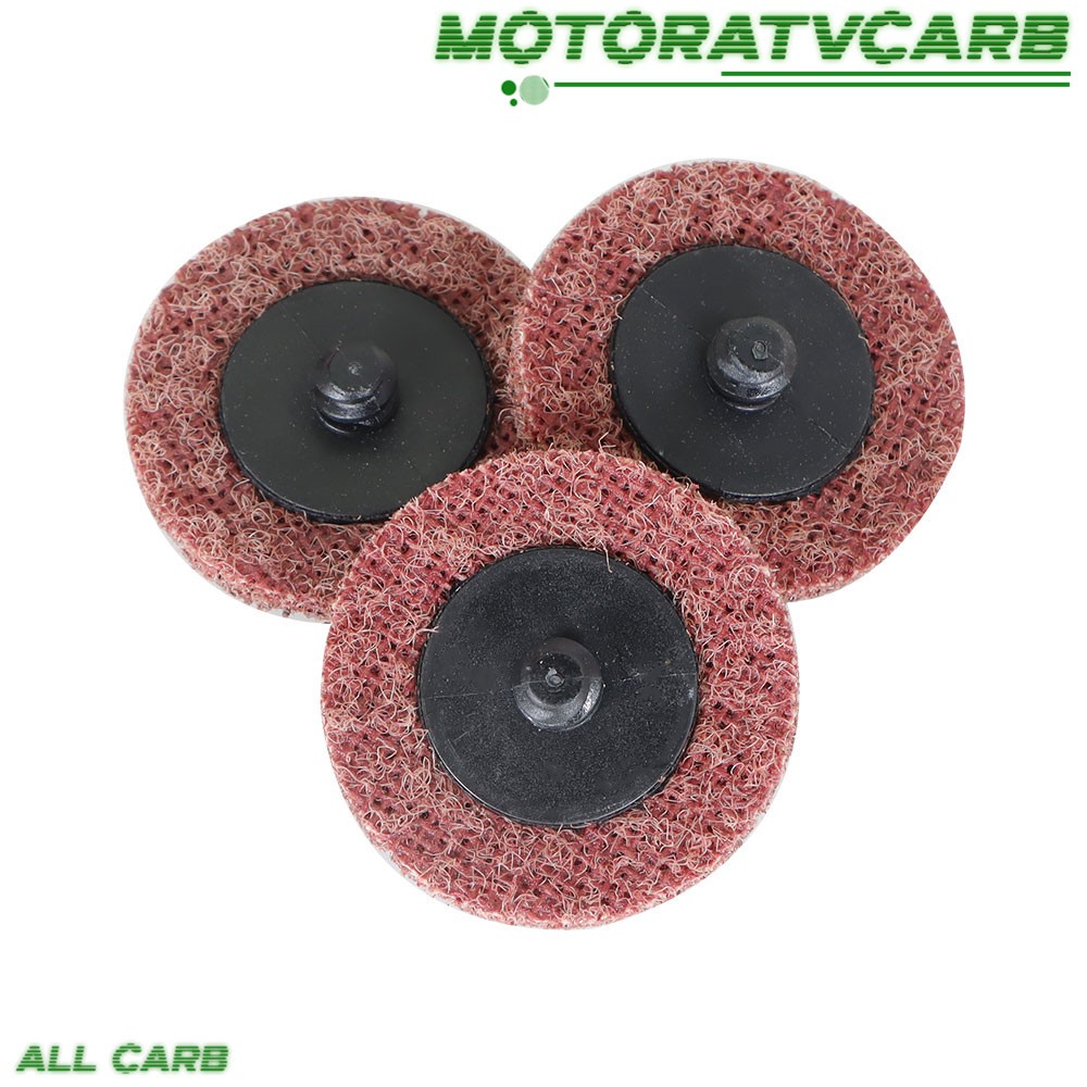 ALL-CARB 50× 2" Medium Surface Conditioning Discs Roll Lock Grinder Sanding Pads