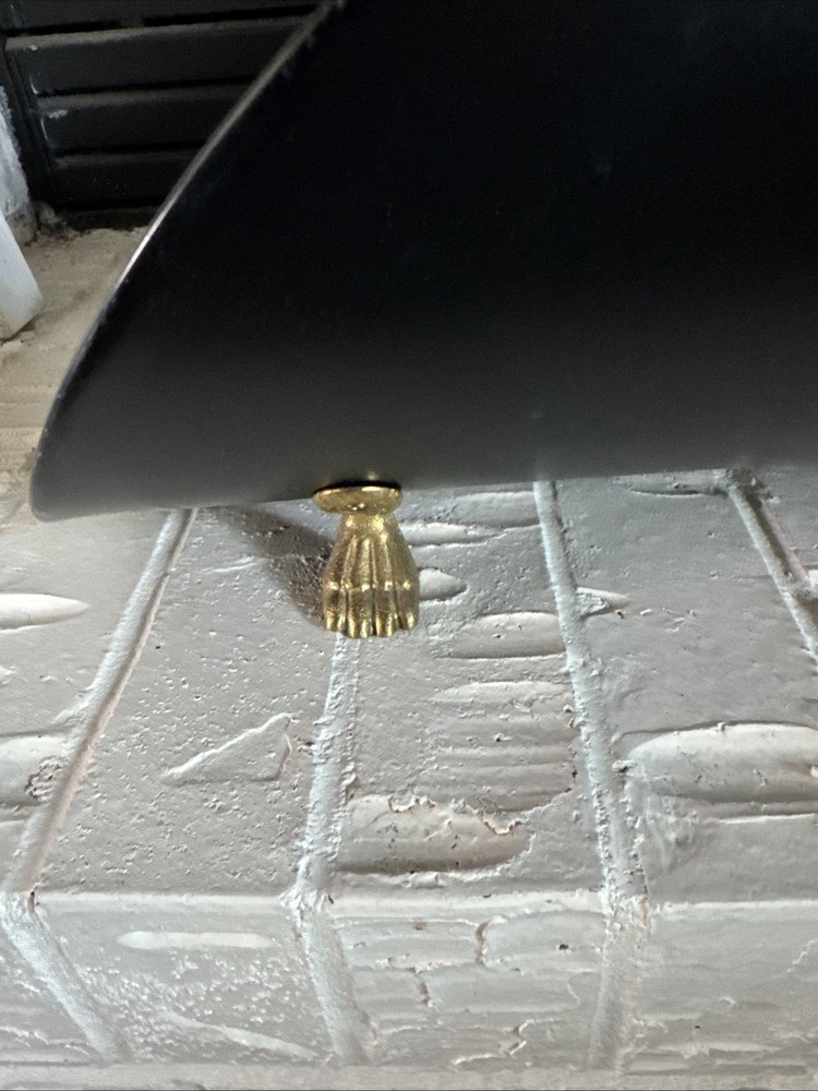 Rare Mid Century Tile And Brass Log Holder