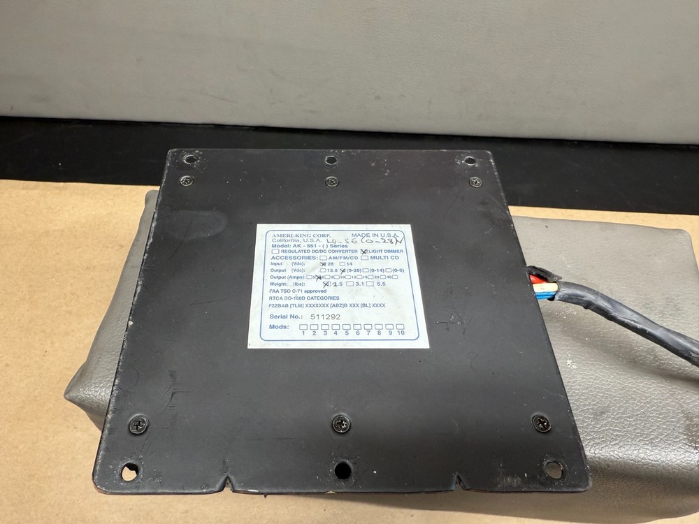 Ameri-King Corp. Light Dimmers M/N: AK-551-LD-5 28VDC