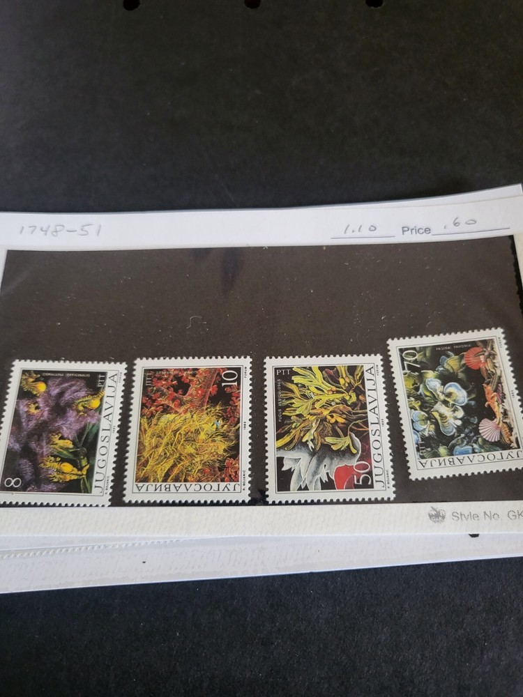 Stamps Yugoslavia Scott #1748-51 never hinged