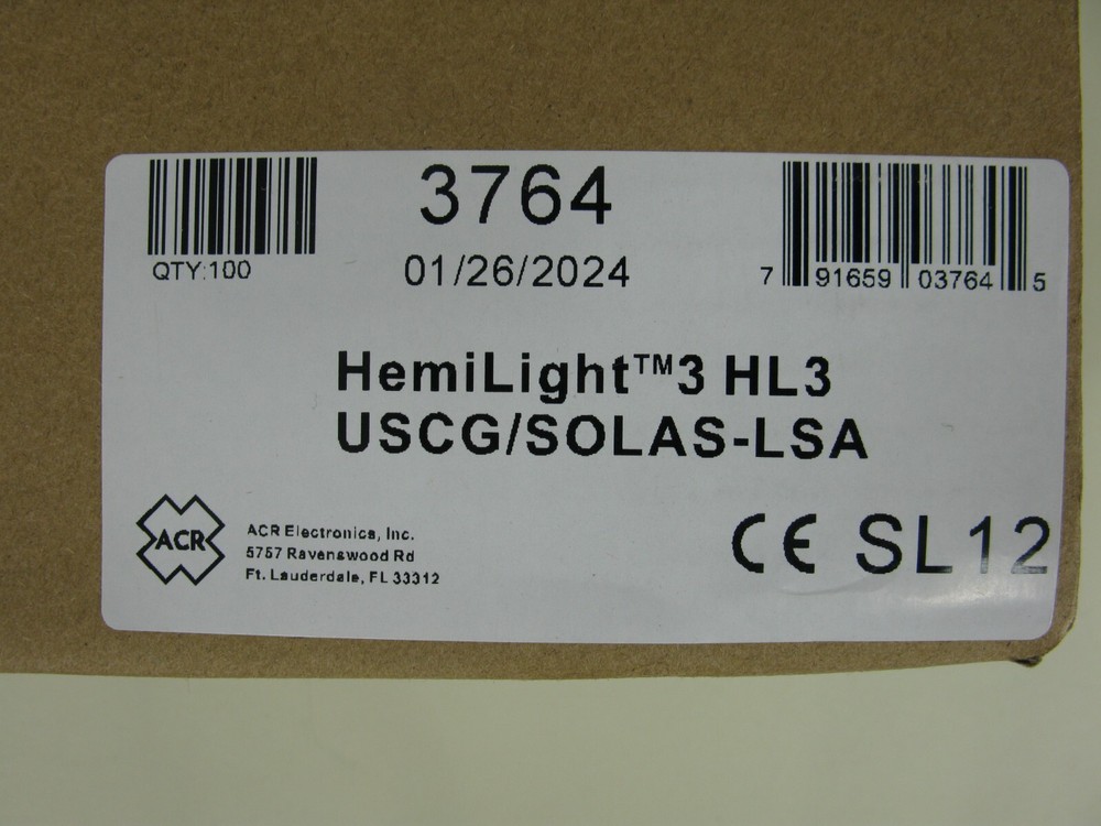*NEW* ACR 3764 HEMILIGHT3 HL3 AUTOMATIC WATER ACTIVATED LIFEJACKET INDICATOR LED