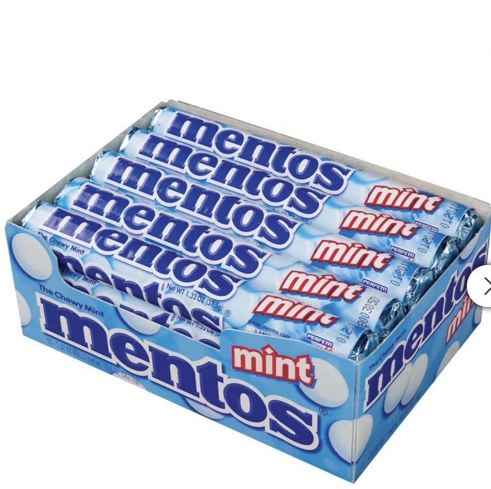 Mentos Chewy Mint Candy Roll – 15 Pieces