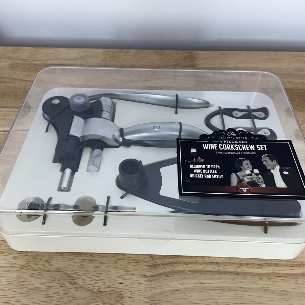 Wine Corkscrew Set The Original Brand 4 piece set New