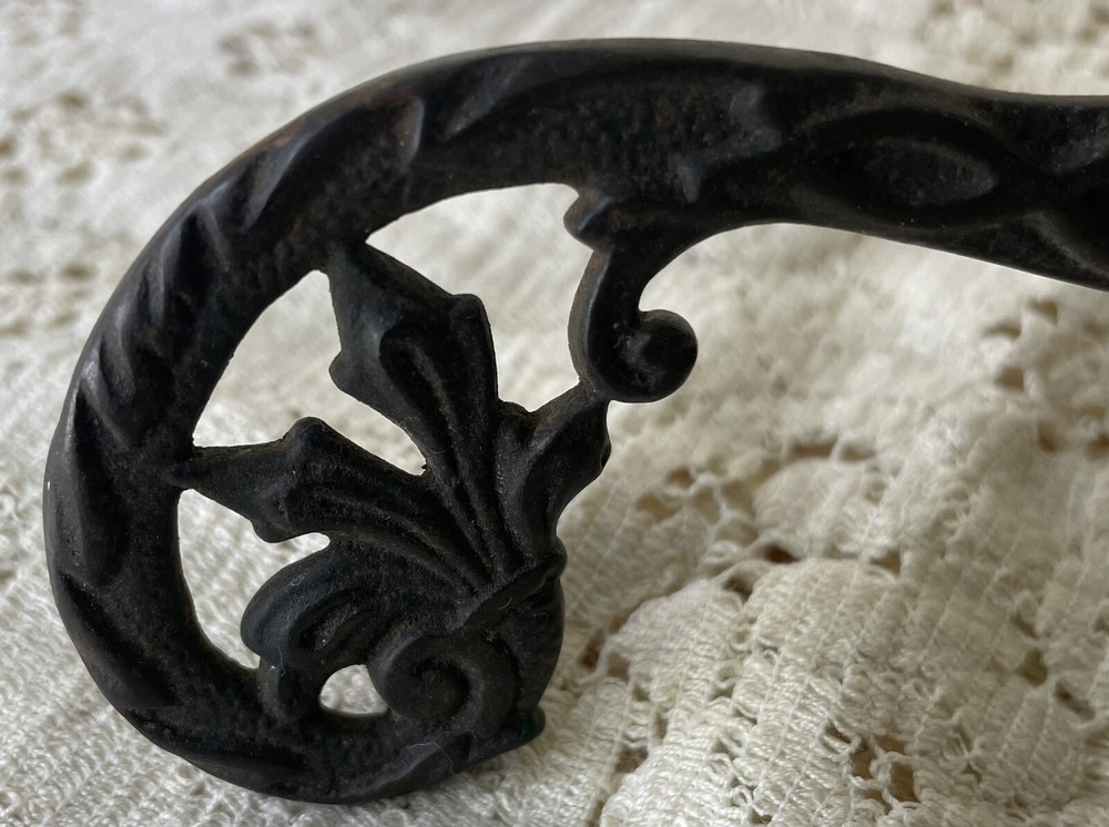 Antique Cast Iron Hooks, Halltree Hook & Lamp/Birdcage Hook