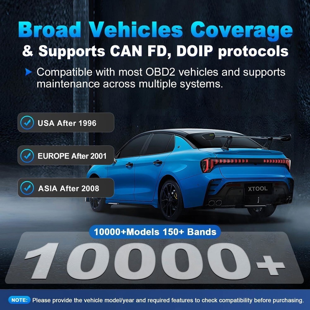 XTOOL D7S V2.0 Full System Bi-directional Scan Tool 36+ Services Key Coding FCA