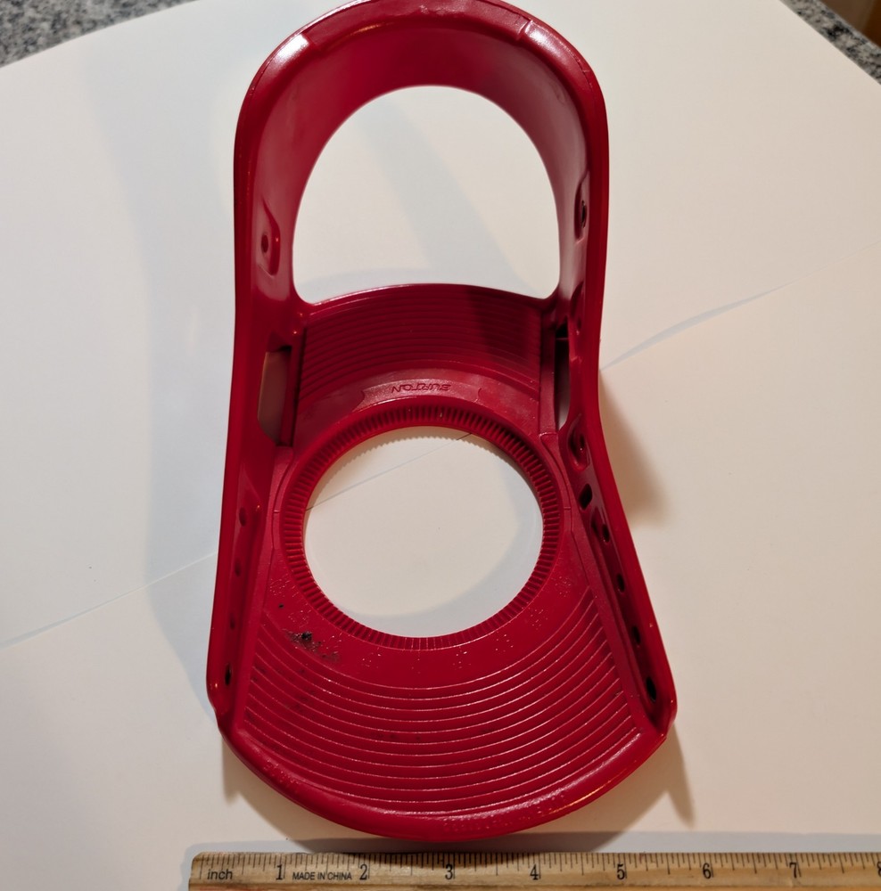 Burton Freestyle Custom Binding Left Baseplate Size Large Red