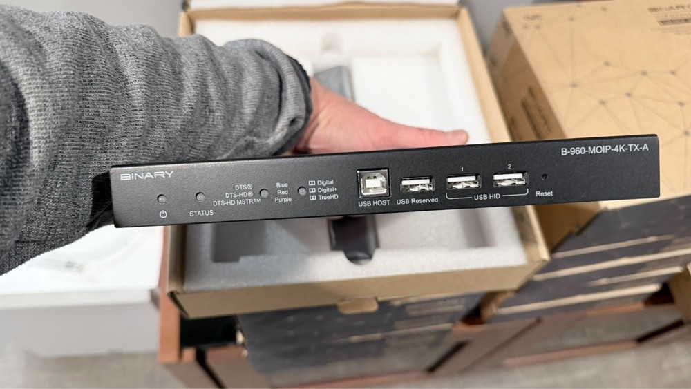 Binary B-960-MOIP-4K-TX-A 4K Media over IP Transmitter