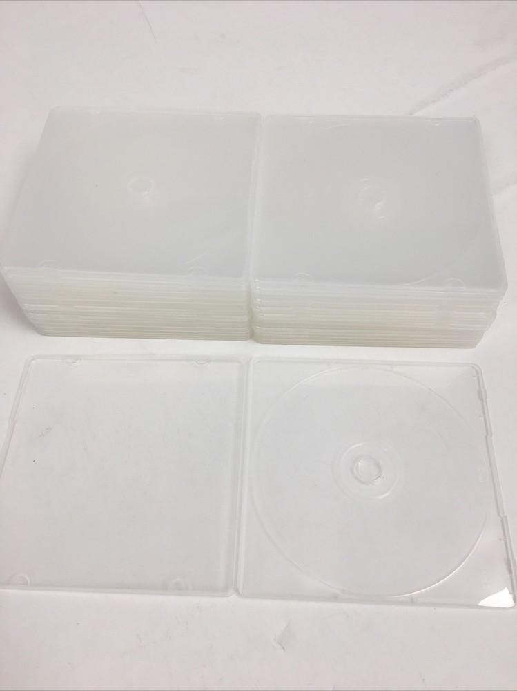 USDISC PP Poly Cases 5mm Plastic Wrap, Single 1 Disc (Clear) - 26 Pack