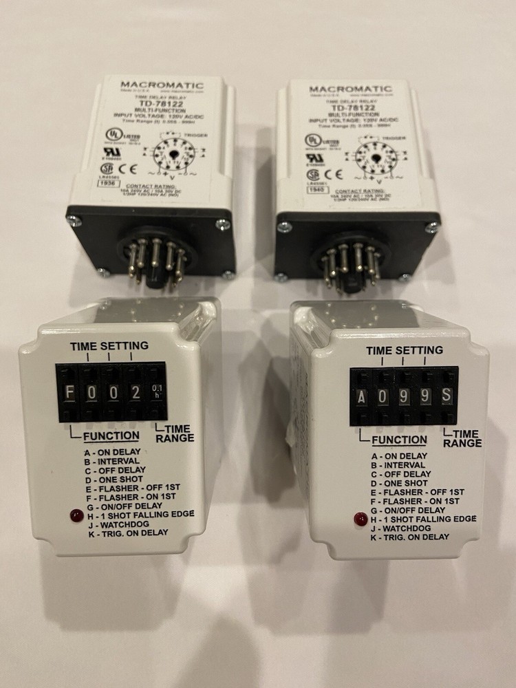 MACROMATIC TD-78122 Time Delay Relay