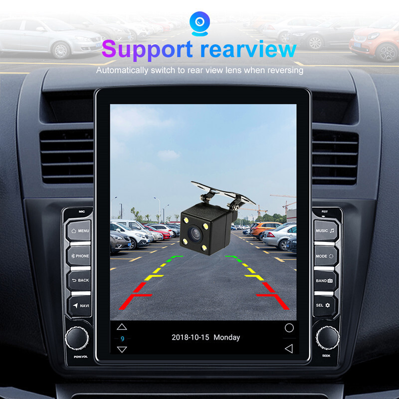 Car Radio 9.7" Multimedia Player Vertical Screen GPS Android Stereo With Camera
