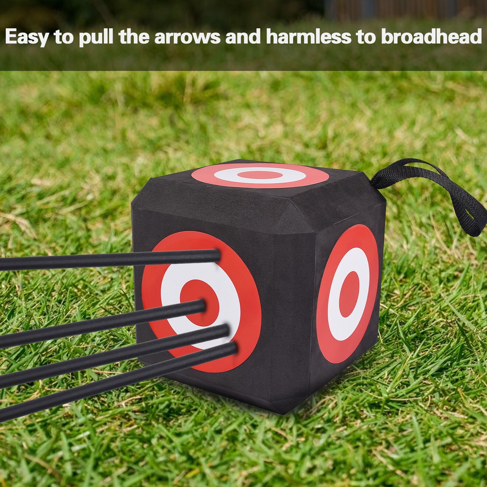 Archery Target Cube Eva Foam Training 6 Sides Square for Recurve Archery Bow