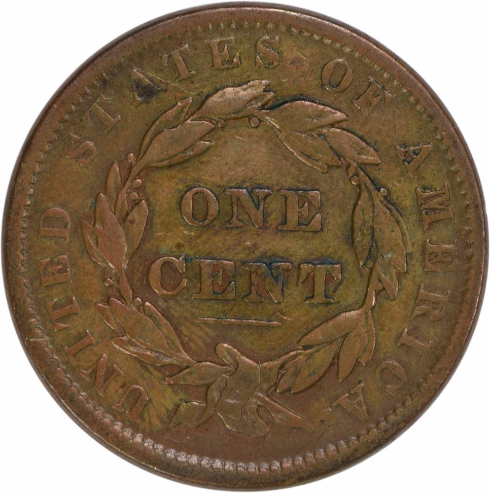 1837 Large Cent VF Uncertified #1110