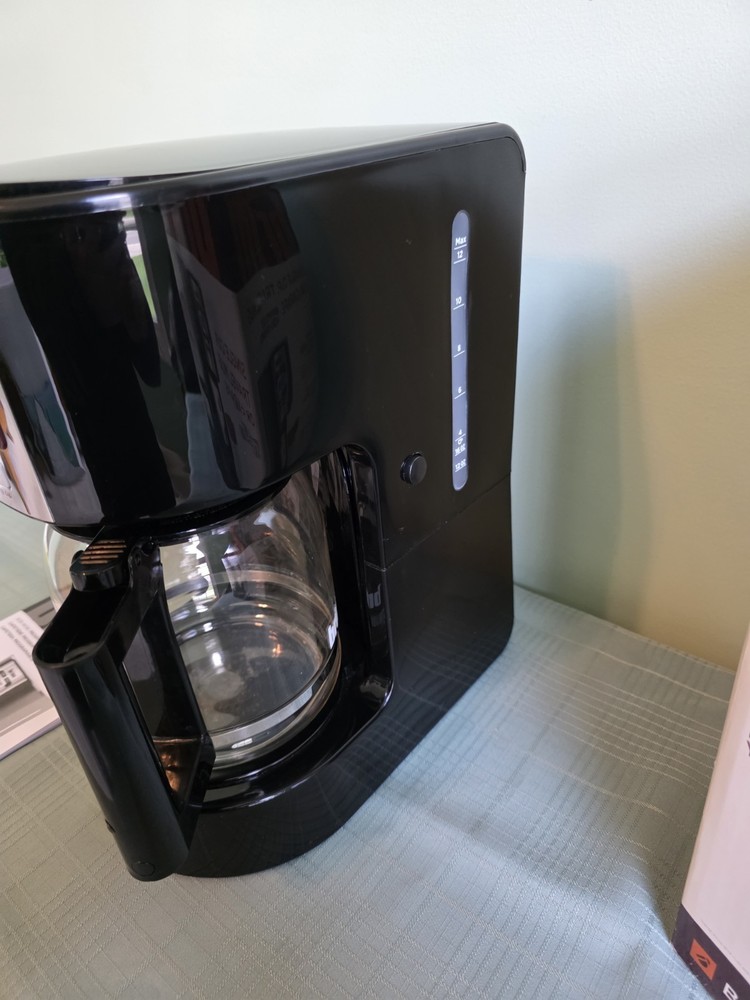 Brim SW20 Size-Wise Programmable Filter Coffee Machine 12 Cup Black/Silver