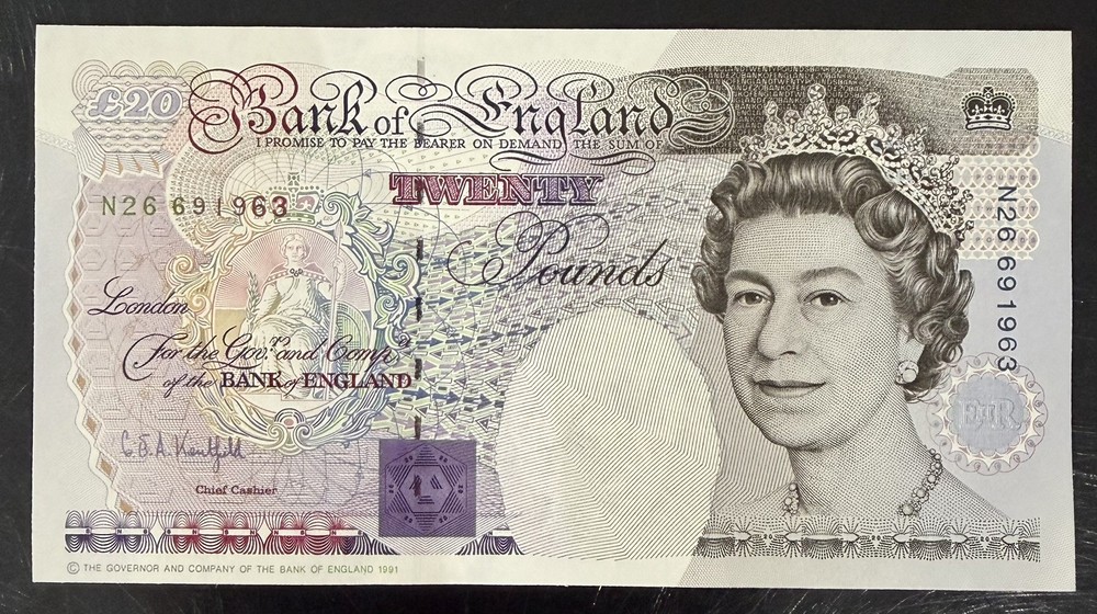 Old Twenty £20 Pound Note Uncirculated