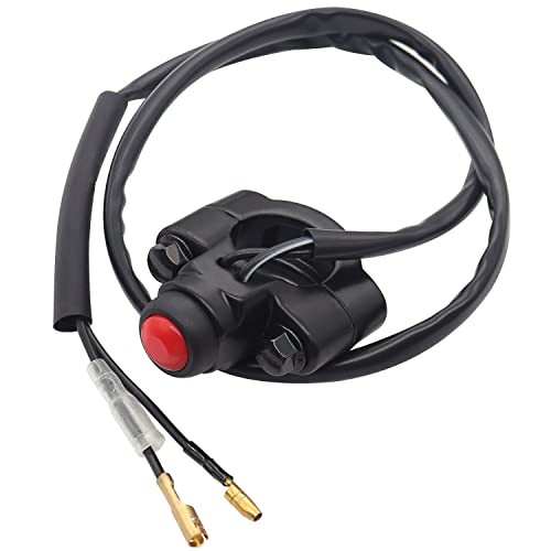 12V Motorcycle Engine Stop Start Kill Switch ON/Off CNC Universal 7/8inch