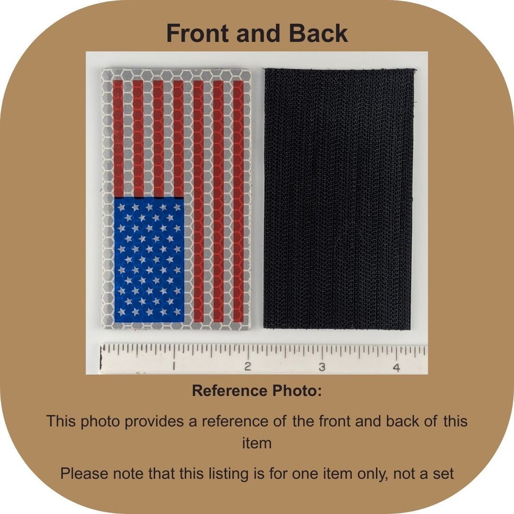 Infrared American Flag Patch - Full Color - Hook Fastener Tactical IR Patch