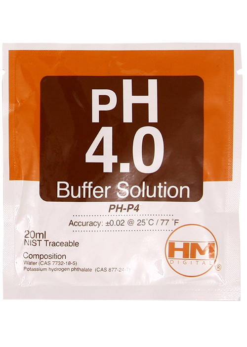 HM Digital PH 4.0 buffer solution PH-P4 20ml (1-pack)