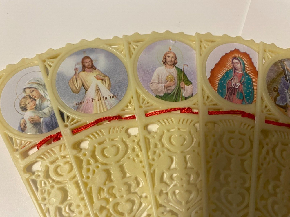 Saints Celluloid Panel Small Fan, New #AB-042