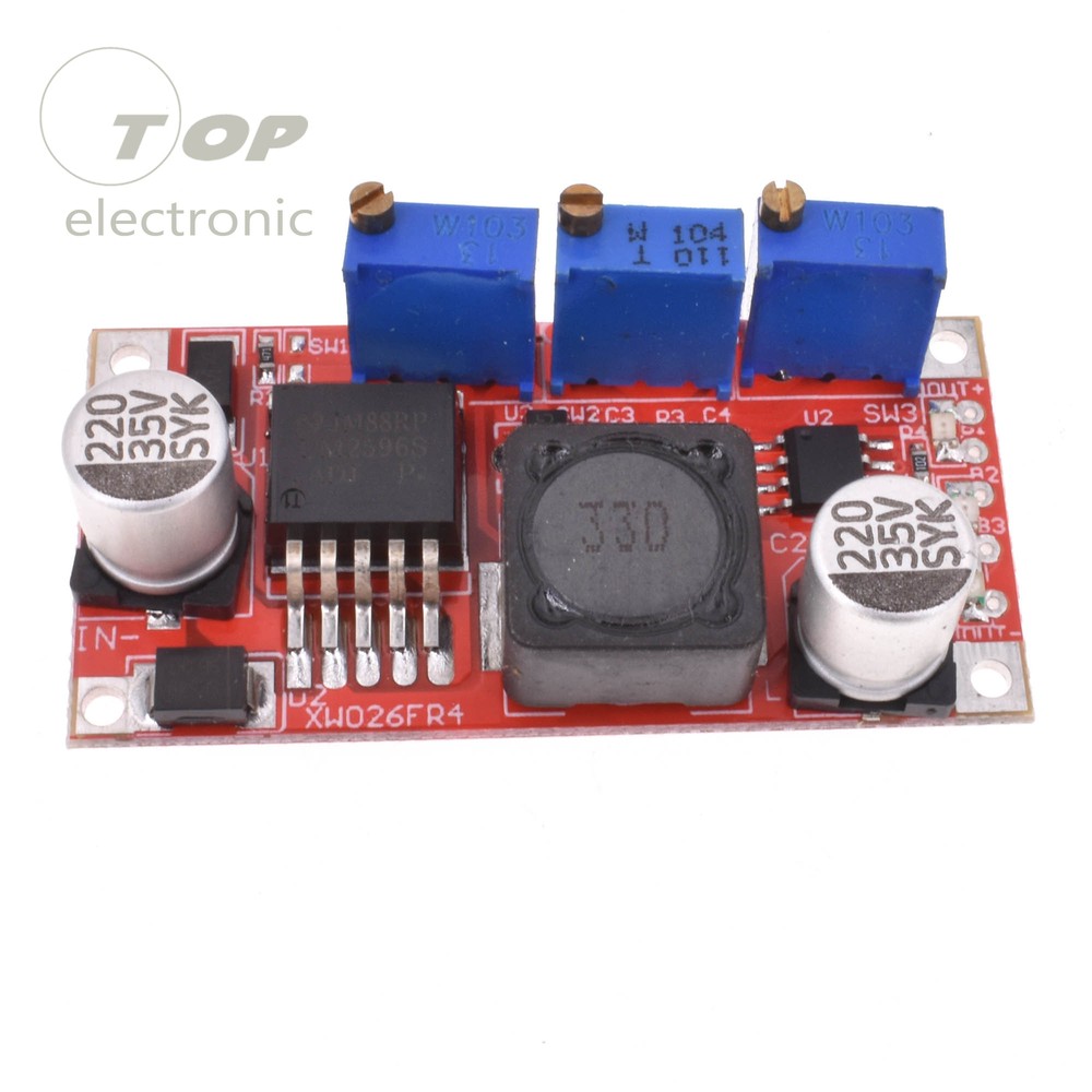 10Pcs DC-DC LM2596 Step-down Adjustable Power Supply Module CC-CV LED Driver