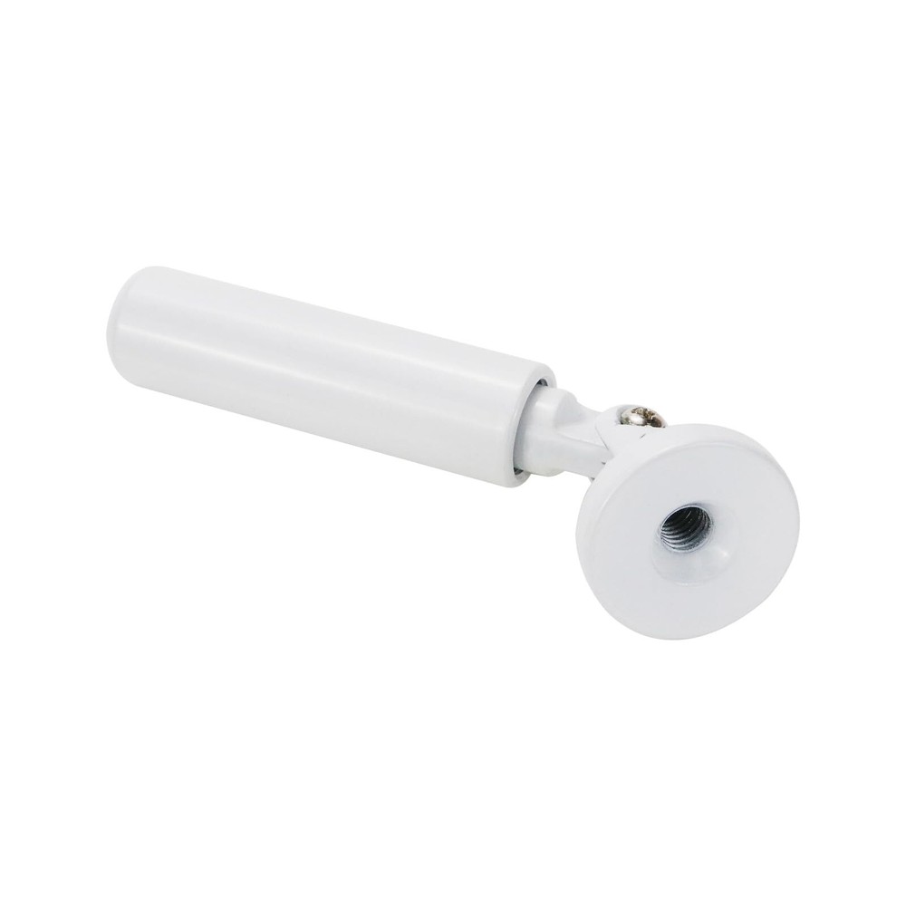 White Wall Mount Curtain Wire Rod Set