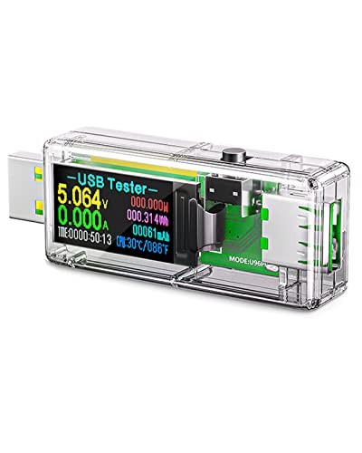 USB 3.0 Tester, IPS Color Display Digital Multimeter Voltmeter Current Clear