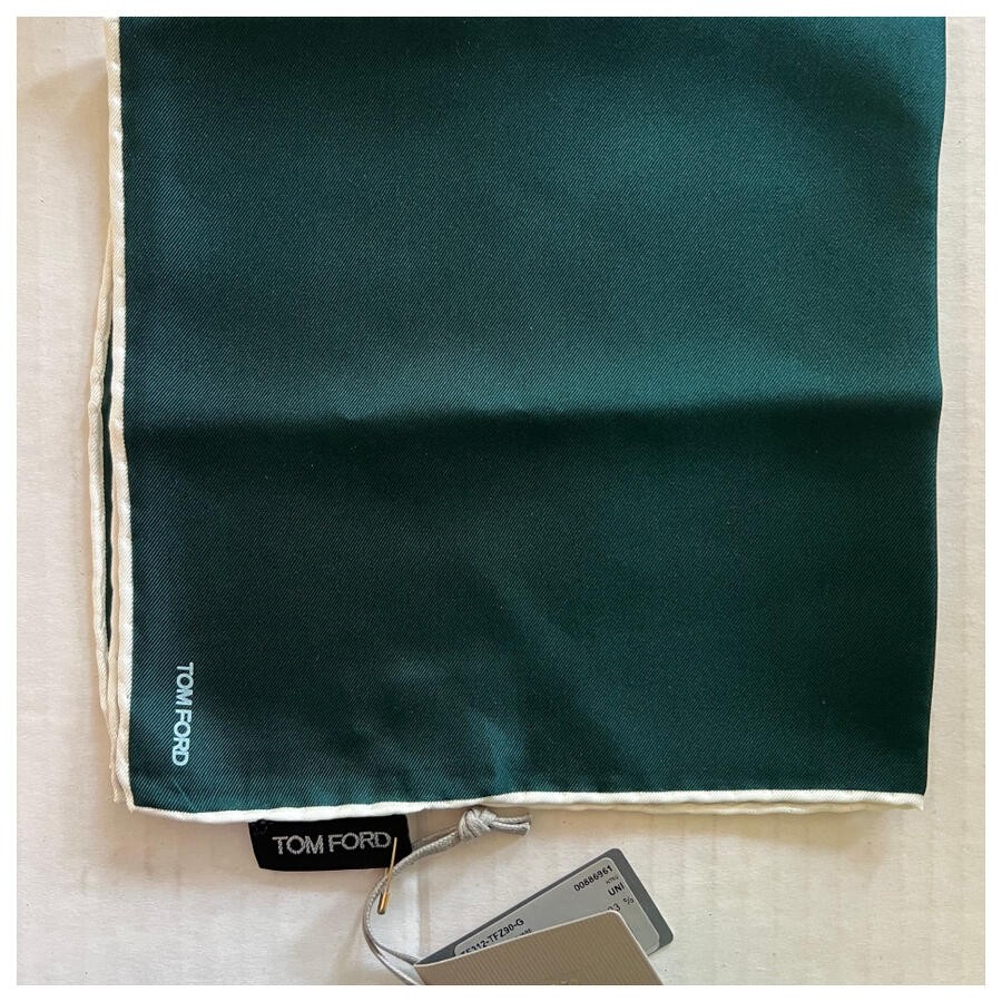 TOM FORD Logo-Print Pocket Square