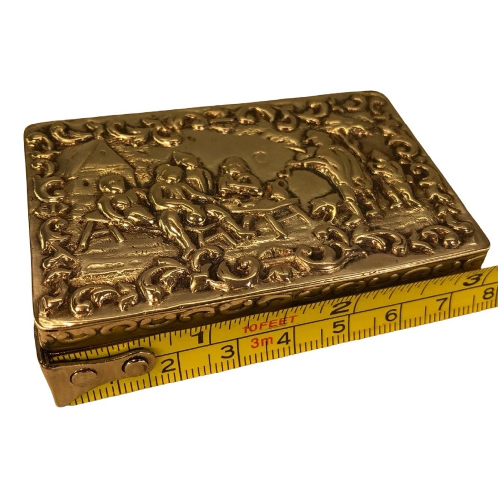 Dutch Solid Silver Table Snuff Box, 1912