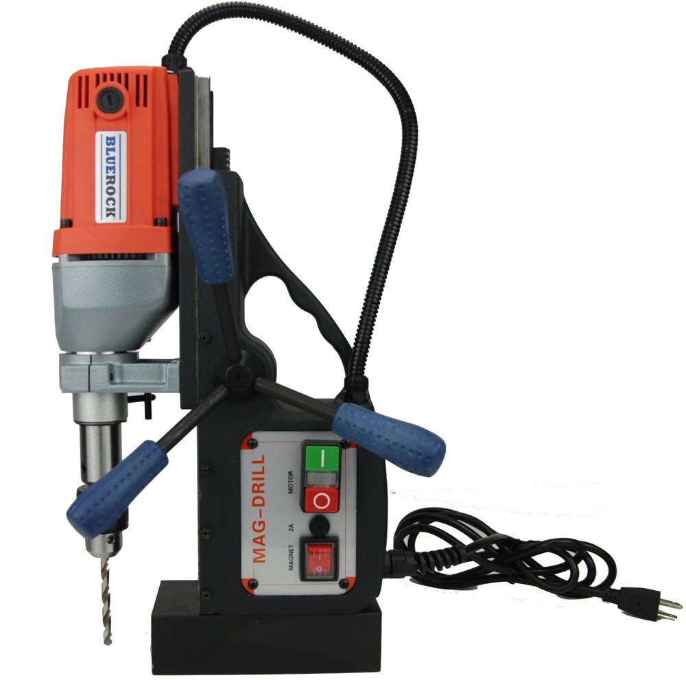 BLUEROCK ® Tools BRM-35A Magnetic Drill Press- Mag Drill Typhoon Red Color