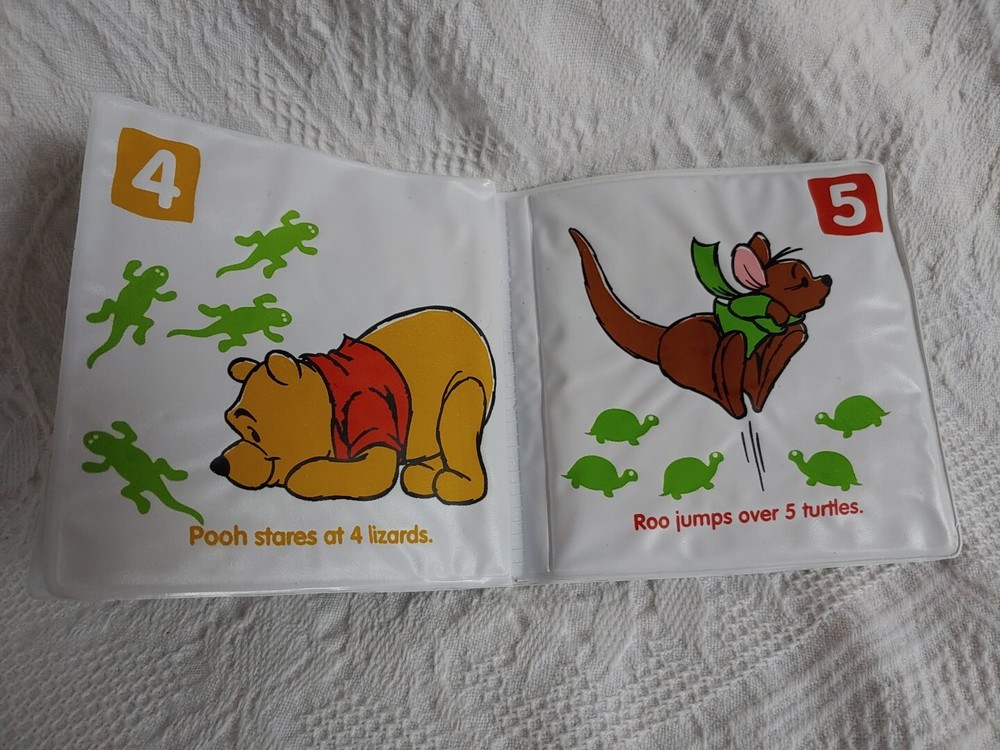 Winnie The Pooh's First Numbers Soft Bath Book Plastic
