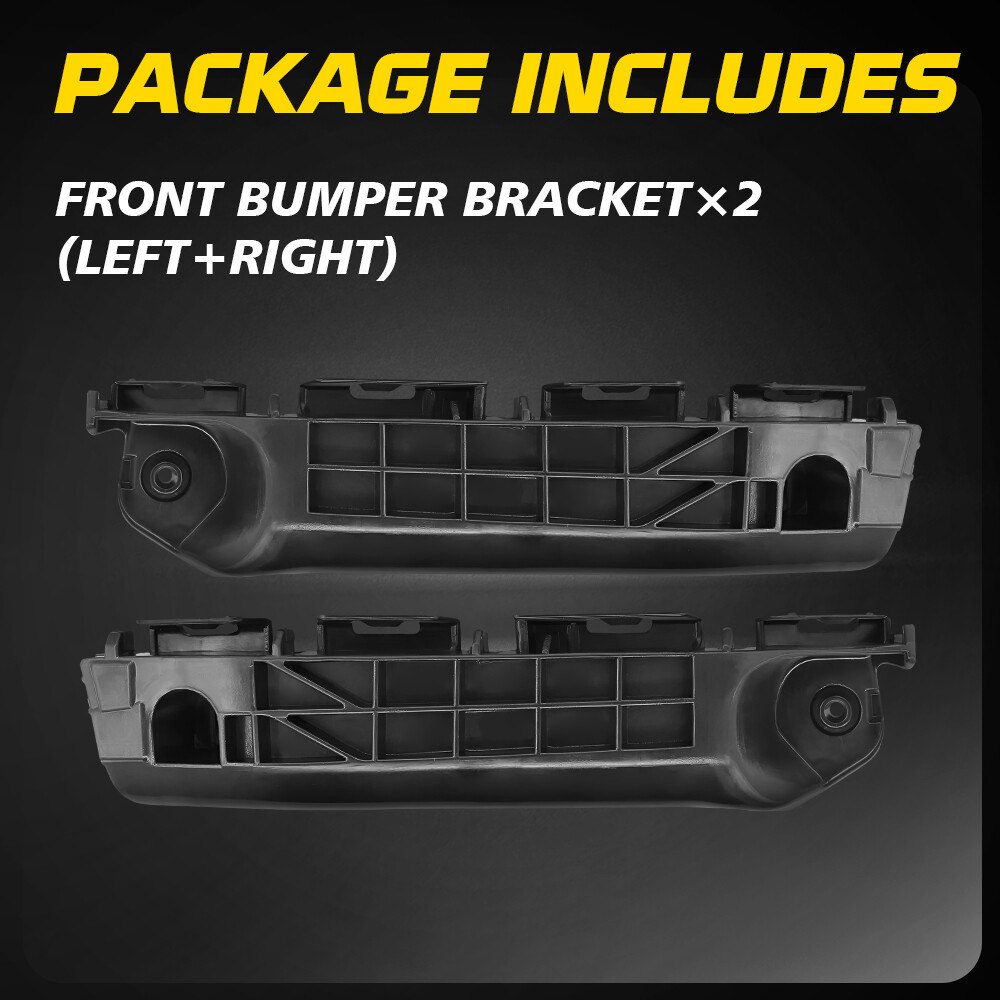 Fit For 2012-2014 Toyota Yaris Hatchback Front Bumper Bracket Right & Left Pair