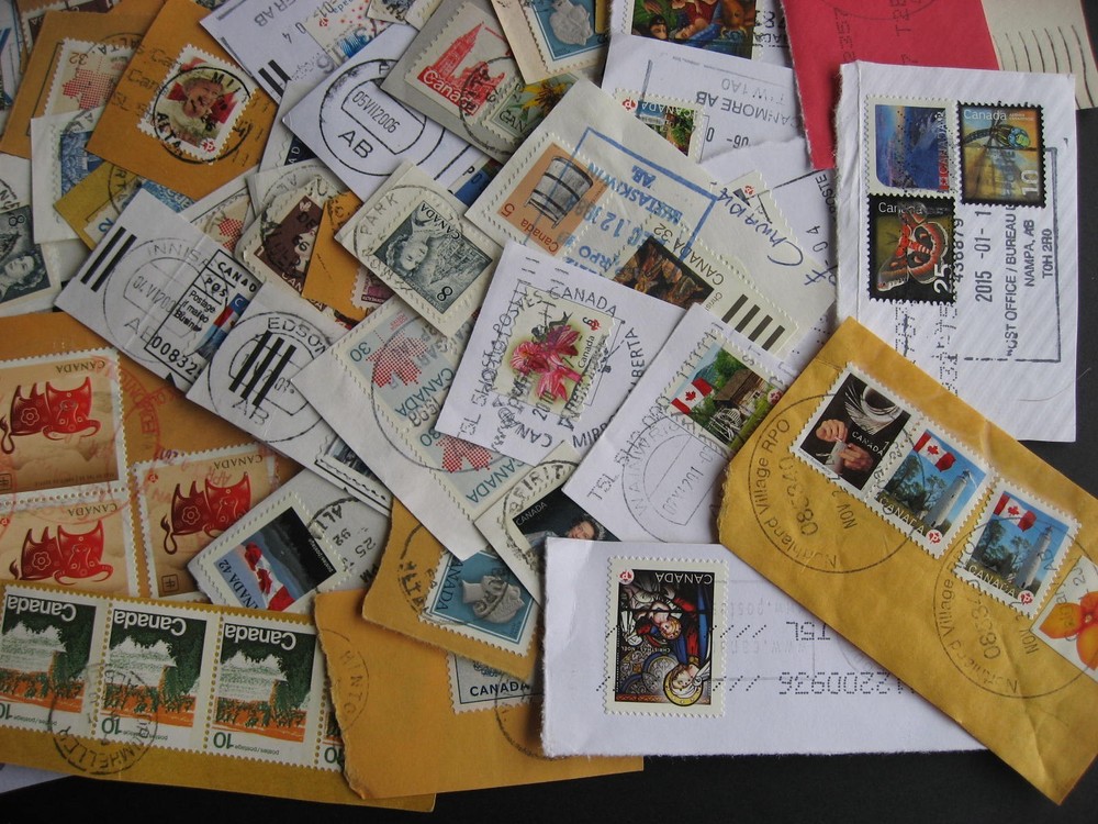 Canada 100 AB Alberta cancels mixture (duplicates, mixed condition)