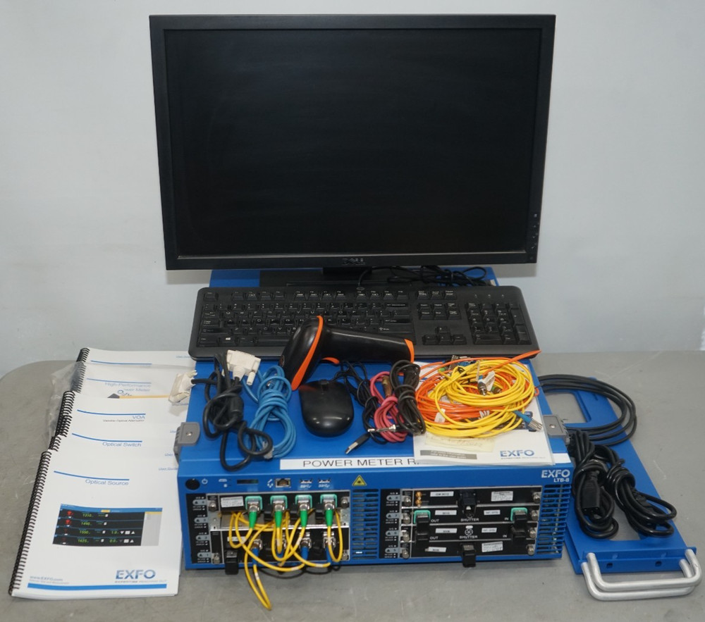 ^ Exfo LTBx Test Mainfraime 8-slots LTB-8 W/ Modules #X5323