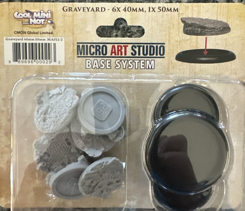 Micro Art Studio Bases: Graveyard 6x40mm 1x50mm