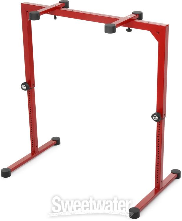 K&M 18810 Omega Table-Style Keyboard Stand - Ruby Red