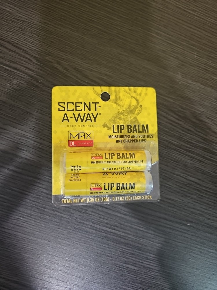 New HS Lip Balm Scent-A-Way Max 2-Pack Odor Control Free Ship