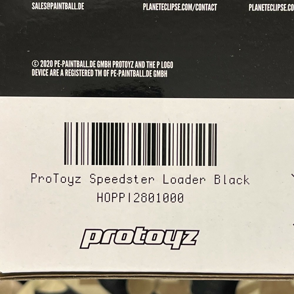NEW Protoyz Speedster Multi-Caliber Paintball Loader By Planet Eclipse - Black