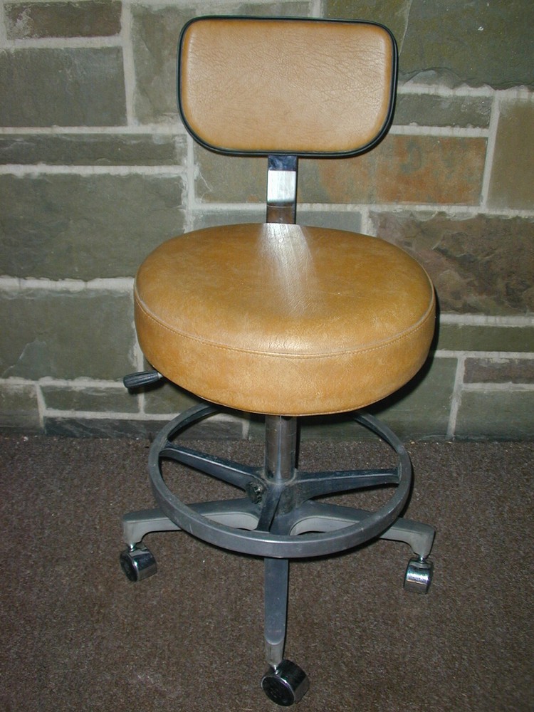Tan Dental Assistant’s Stool Excellent Condition