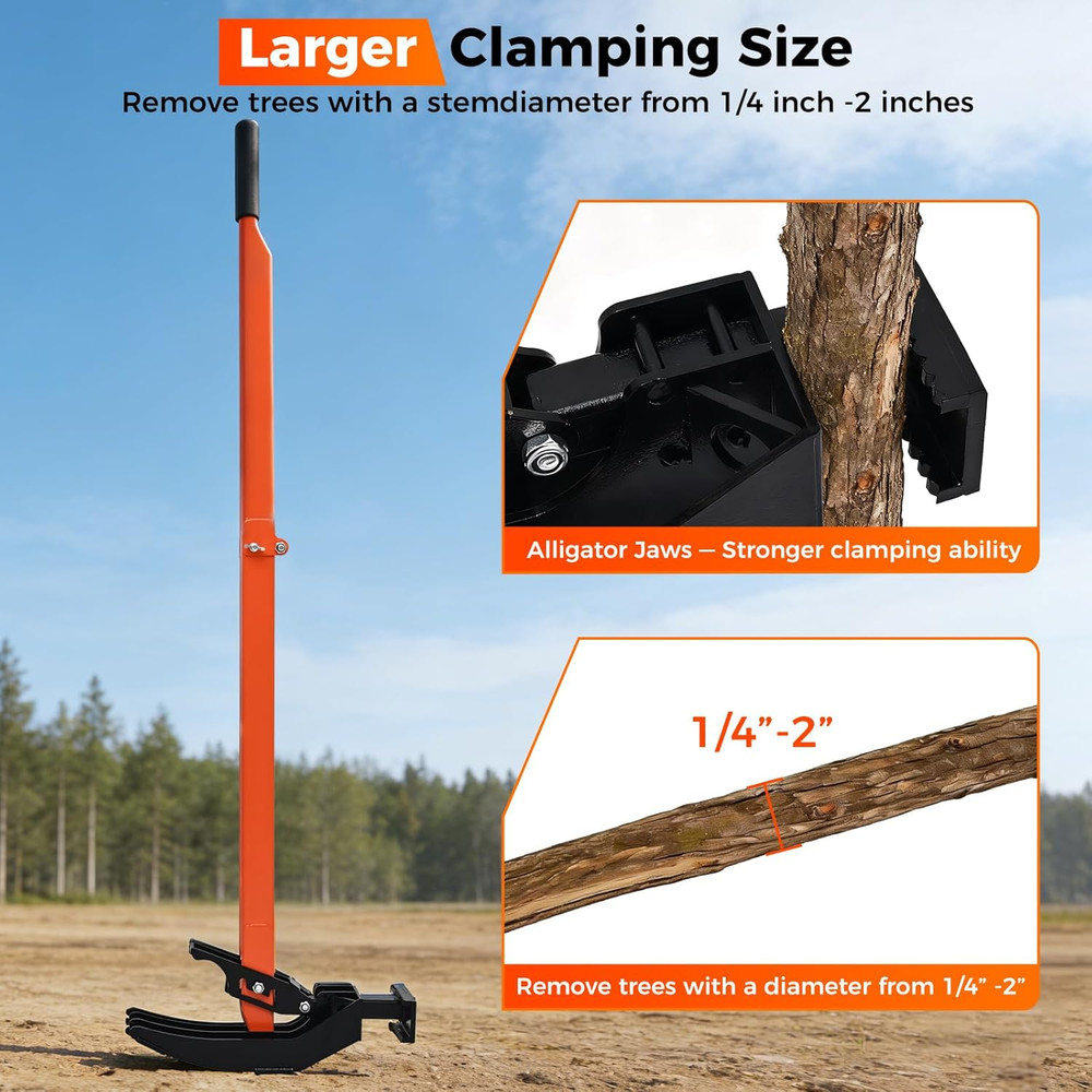 High-Leverage Tree Puller for Roots 1/4"–2" Effort-Saving Manual Root Remover